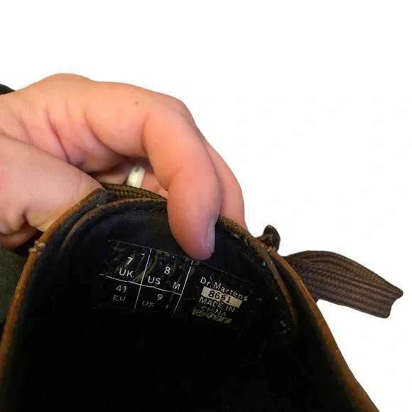 Dr. Martens Chestnut Leather Platform Shoes - Picture 8 of 8